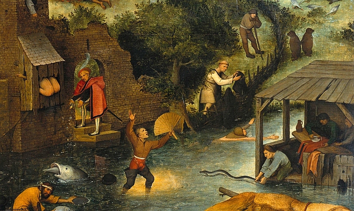 Netherlandish Proverbs painting by Peter Bruegel the Elder
